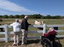 Residents from The Neighborhood at Grove Park Assisted Living Memory Care visiting farm.
