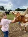 A neighbor friend visiting the farm.